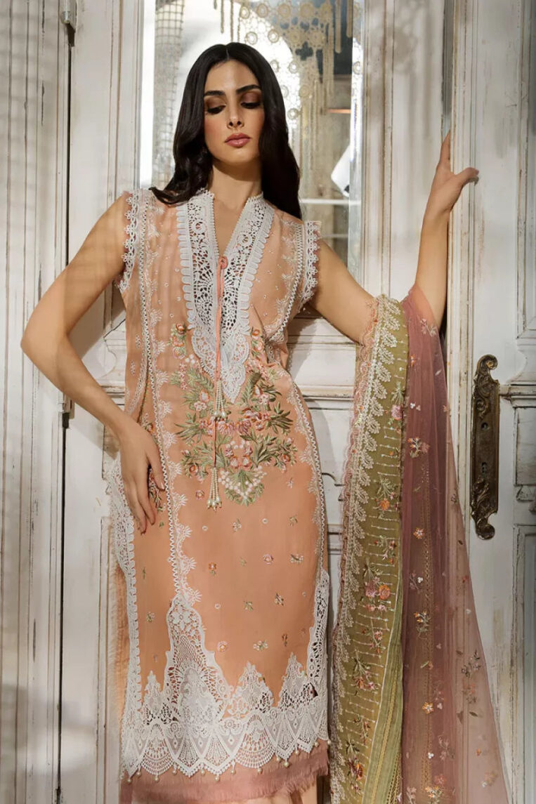 3 Piece Stitched Suit Luxury Lawn By Sobia Nazir - AN-00703 - Image 2