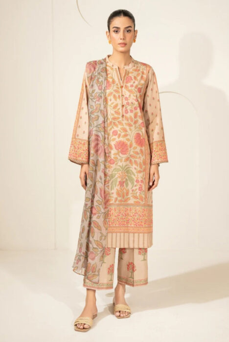 3 Pc Stitched Printed Lawn Suit By Limelight Summer Collection - 31