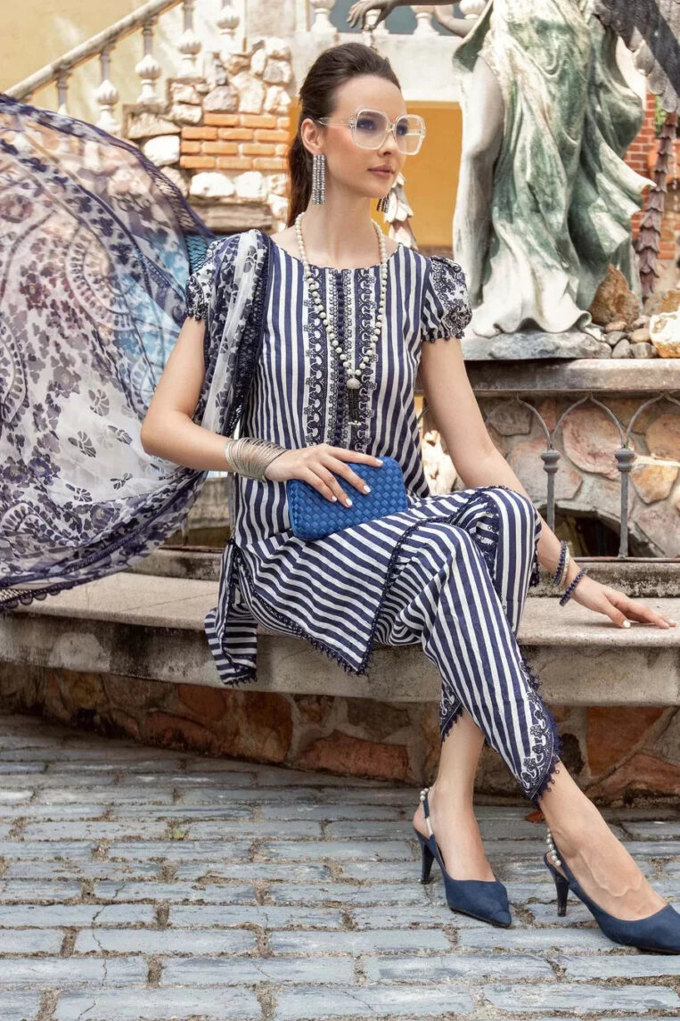 Maria.B M.Prints 3 Piece Stitched Suit - 05 - Image 3