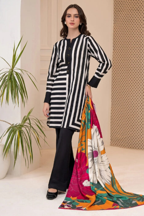 2 Pc Stitched Printed Khaddar Suit By Limelight Winter Collection - 32