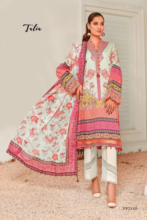 3Piece Stitched Suit By Viva Anaya - TALIA