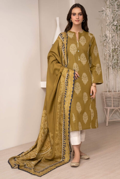 2 Pc Stitched Printed Khaddar Suit By Limelight Winter Collection - 34