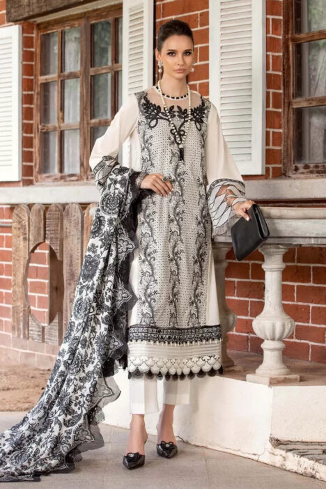 Maria.B M.Prints 3 Piece Stitched Suit - 03