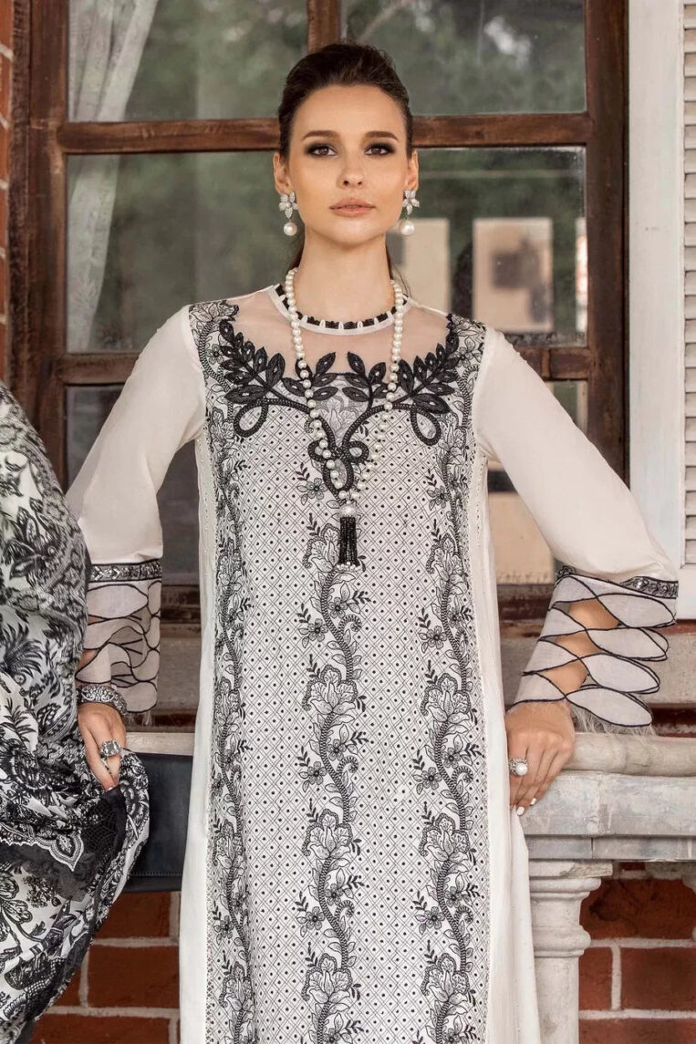 Maria.B M.Prints 3 Piece Stitched Suit - 03 - Image 3