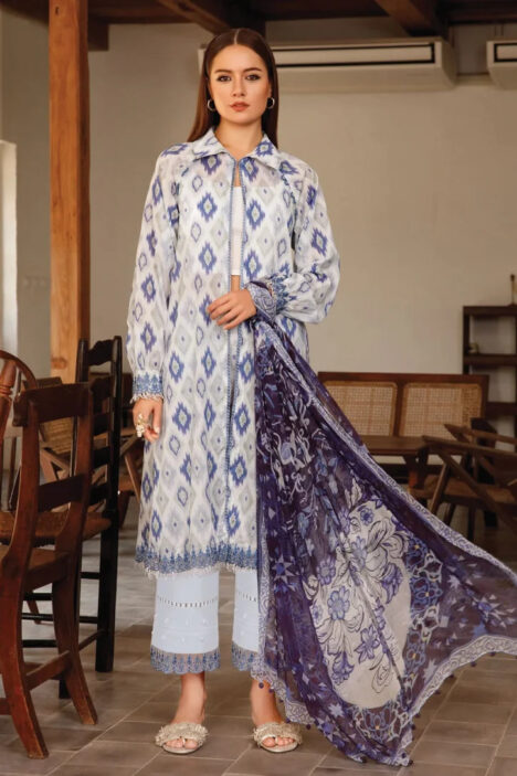 3 Piece Stitched Suit By M.Basics - 15
