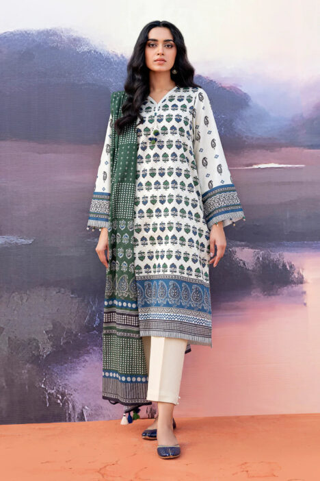 Sahar Print Edit 3 Piece Stitched Suit - 03
