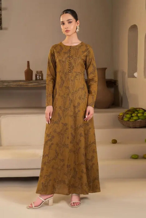 1 Pc Stitched Printed Khaddar Shirt By Limelight Winter Collection - 04