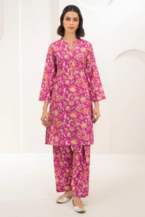 2 Pc Stitched Printed Lawn Suit By Limelight Summer Collection - 04