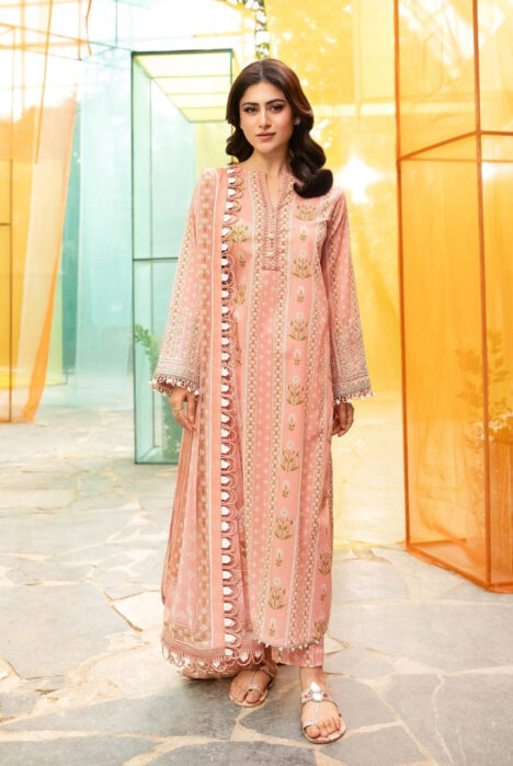 3 Piece Stitched Embroidered Suit From M.Basics By Maria.B Lawn Vol'1 Collection - 04