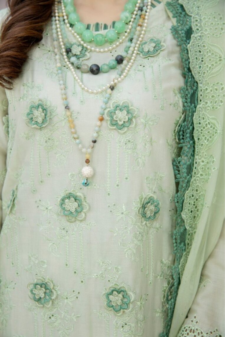 Adan Libas Chantelle 3 Piece Stitched Suit - Lily - Image 3