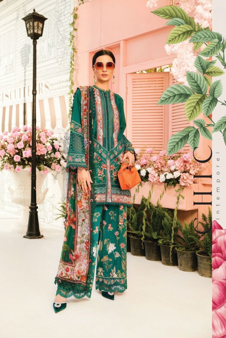 3 Piece Stitched Embroidered Lawn Suit From Maria.B By M.Prints Eid Edit Collection'25 - 04 - Image 2