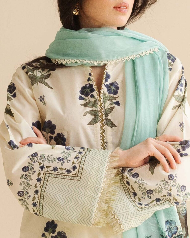 Coco Prints Drop Two By Zara Shahjahan 3 Piece Stitched Suit - 04 - Image 2