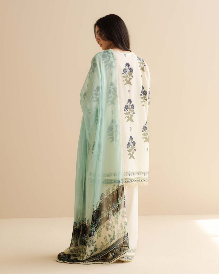 Coco Prints Drop Two By Zara Shahjahan 3 Piece Stitched Suit - 04 - Image 4