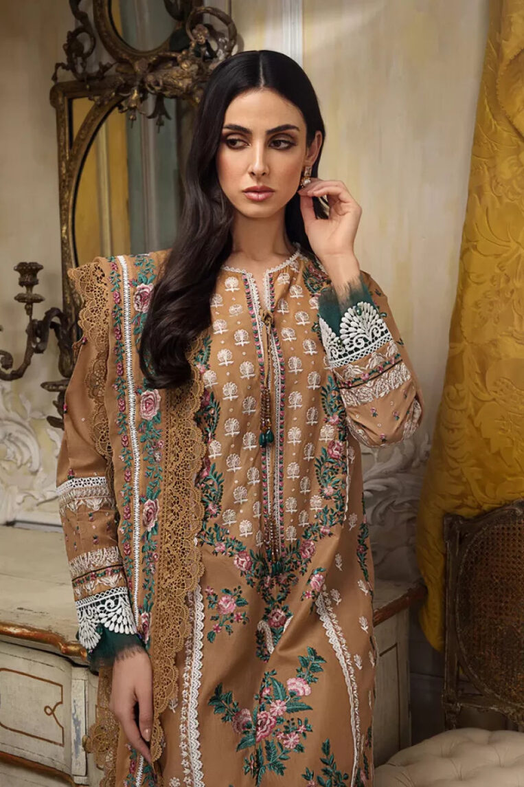 3 Piece Stitched Suit Luxury Lawn By Sobia Nazir - AN-00696 - Image 2