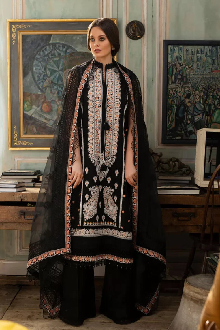 3 Piece Stitched Suit Luxury Lawn By Sobia Nazir - AN-00724 - Image 2