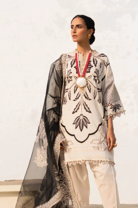 Muzlin By Sana Safinaz 3 Piece Stitched Suit - 01