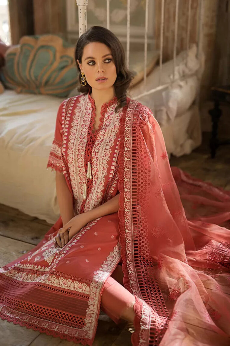 3 Piece Stitched Suit Luxury Lawn By Sobia Nazir - AN-00722 - Image 2