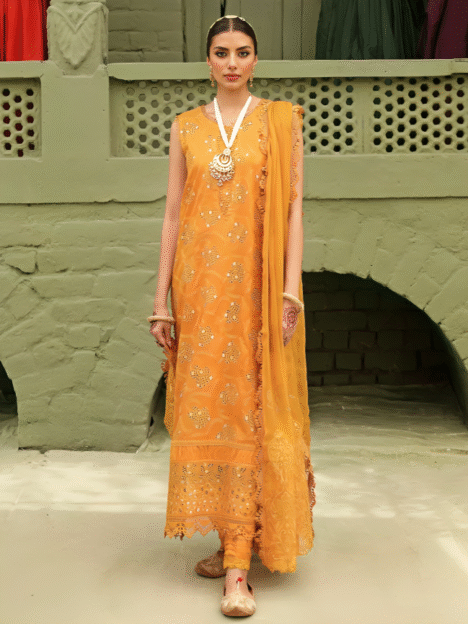 Nureh Mehmaan Nawazi 3 Piece Stitched Suit - 05