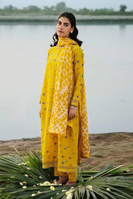 3 Piece Stitched Embroidered Suit By Ravi Kinare Collection From M.Basics By Maria.B - 05