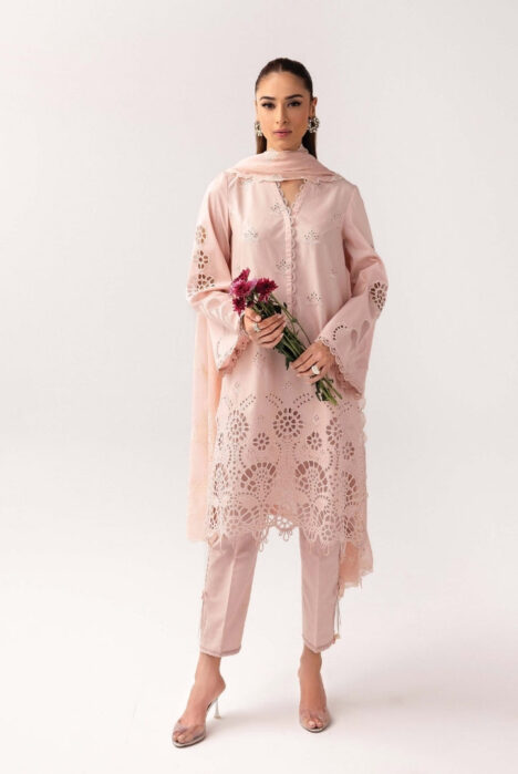3 Piece Stitched Luxury Suits From Qalamkar Basic Pret'25 Collection - SHAREEN