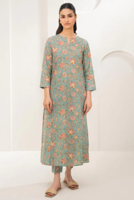 2 Pc Stitched Printed Lawn Suit By Limelight Summer Collection - 05