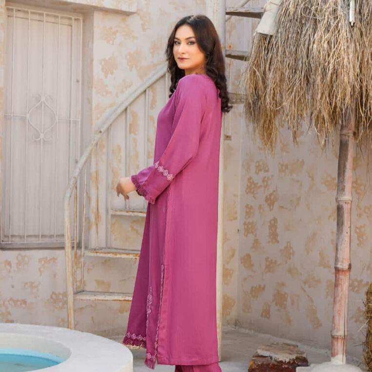 2 Piece Stitched Luxury Embroidered Suits Collection From Iqra By Anarkali - 05 - Image 4