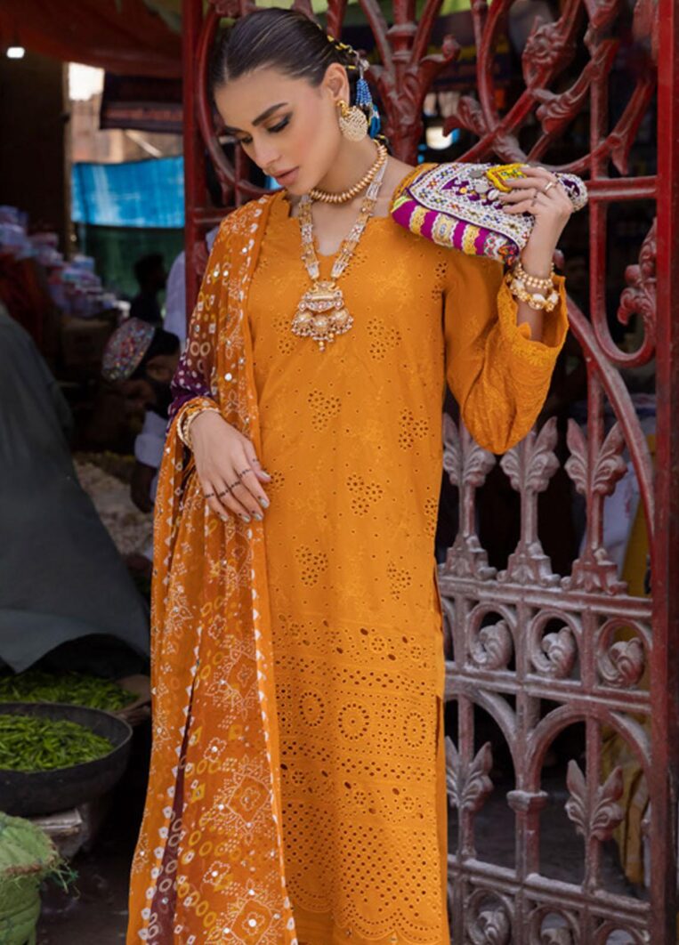 Nureh Bazaar 3 Piece Stitched Suit - 02 - Image 5