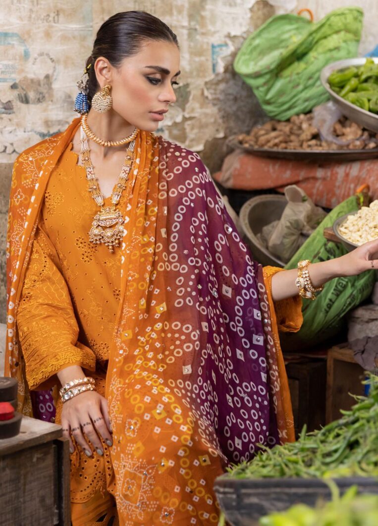 Nureh Bazaar 3 Piece Stitched Suit - 02 - Image 6