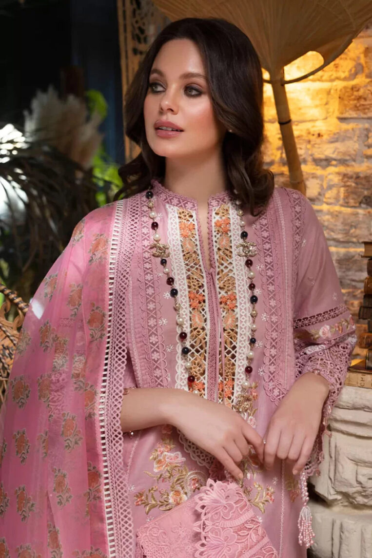 3 Piece Stitched Suit Luxury Lawn By Sobia Nazir - AN-00721 - Image 2