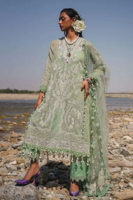3 Piece Stitched Luxury Lawn Suit By Sana Safinaz - AN-00972