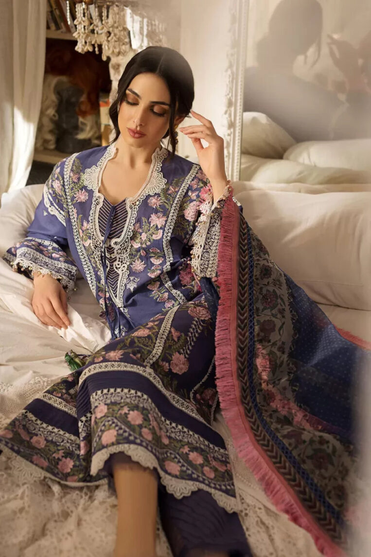3 Piece Stitched Suit Luxury Lawn By Sobia Nazir - AN-00720 - Image 2