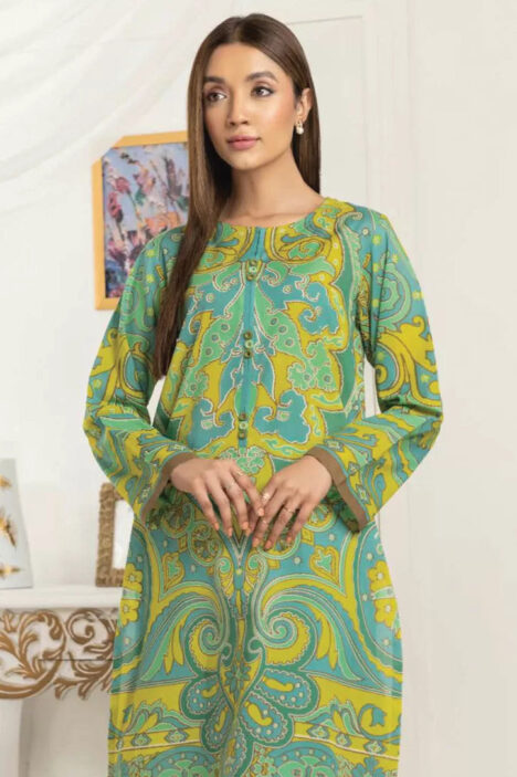 2 Piece Stitched Suit By Limelight - GREEN