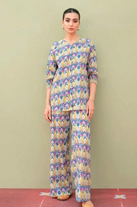 Sahar Print Edit 2 Piece Stitched Suit - 07