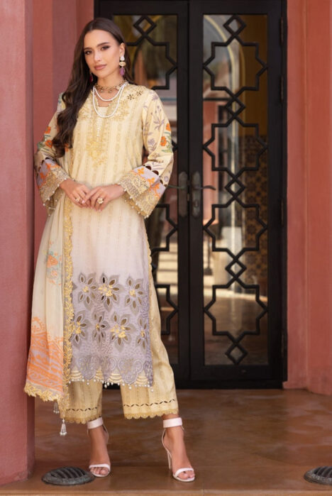 3 Piece Stitched Embroidered Lawn Suit From Charizma Sunshine Vol 1 Collection - 06