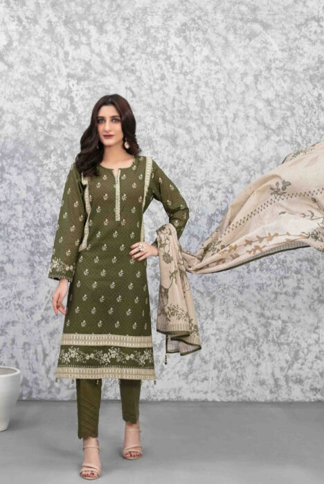 Tawakkal Milan 3 Piece Stitched Suit - 06
