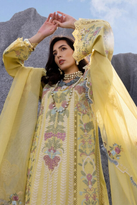 Saira Shakira 3 Piece Luxury Lawn Collection'25-DILARA-B