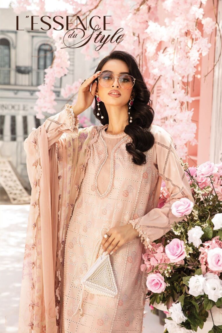 3 Piece Stitched Embroidered Lawn Suit From Maria.B By M.Prints Eid Edit Collection'25 - 06 - Image 2