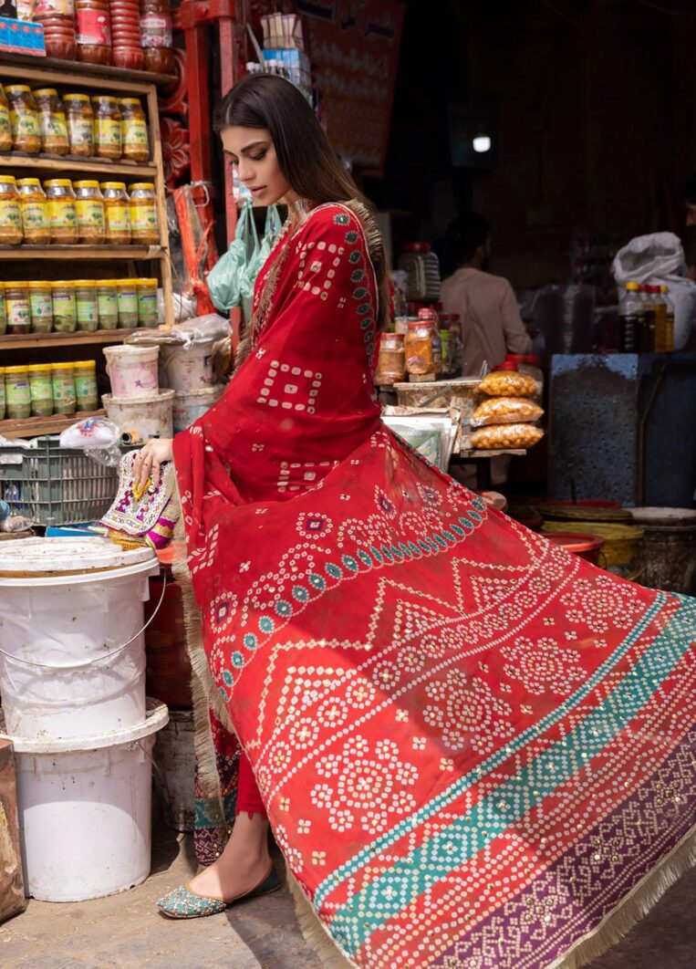 Nureh Bazaar 3 Piece Stitched Suit - 01 - Image 2