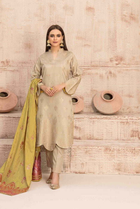 Dardina By Tawakkal 3 Piece Stitched Broshia Banarsi Lawn Suit - 06