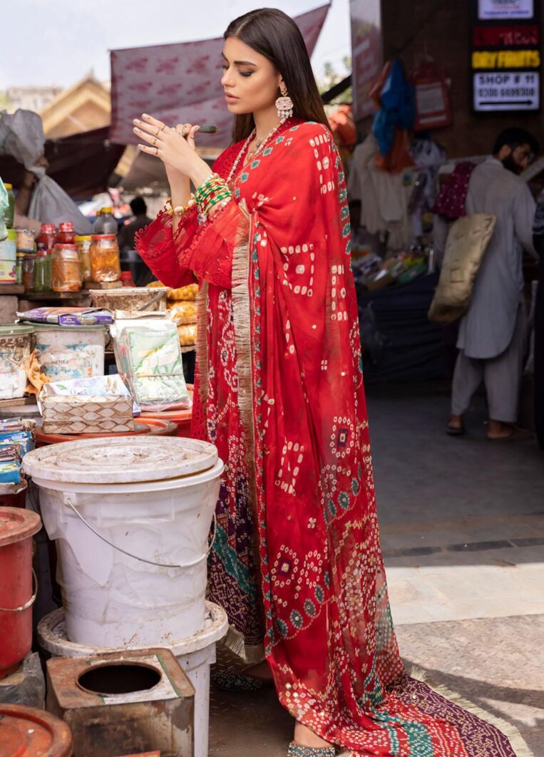 Nureh Bazaar 3 Piece Stitched Suit - 01 - Image 3