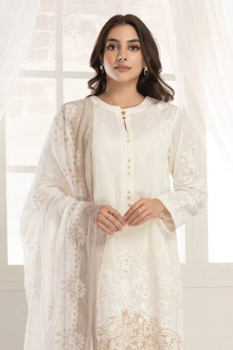 2 Piece Stitched Printed Lawn Suit By Limelight - 12