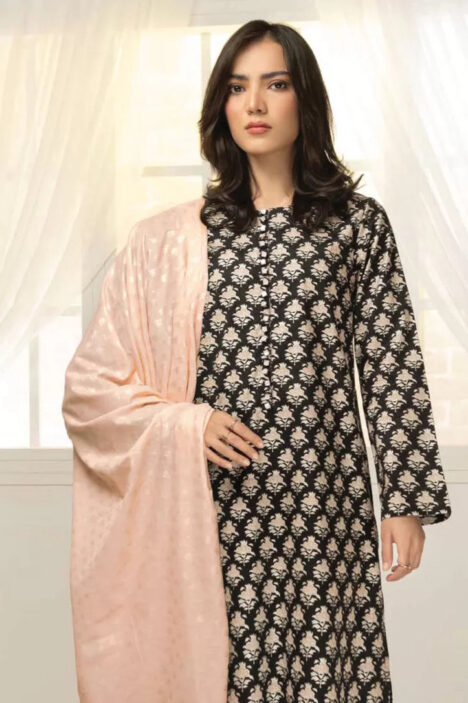 3 Piece Stitched Suit By Limelight - BLACK