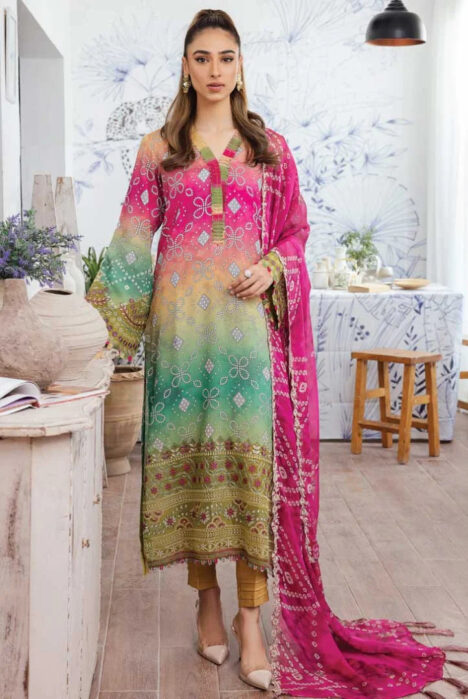 Nureh Gardenia 3Piece Stitched Suit – 09