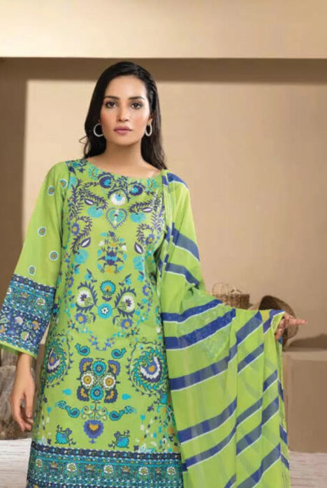 3 Piece Stitched Suit By Limelight Summer - 02