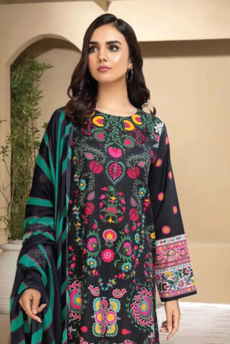 3 Piece Stitched Suit By Limelight Summer - 03