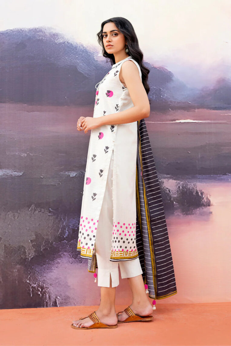 Sahar Print Edit 3 Piece Stitched Suit - 04 - Image 2