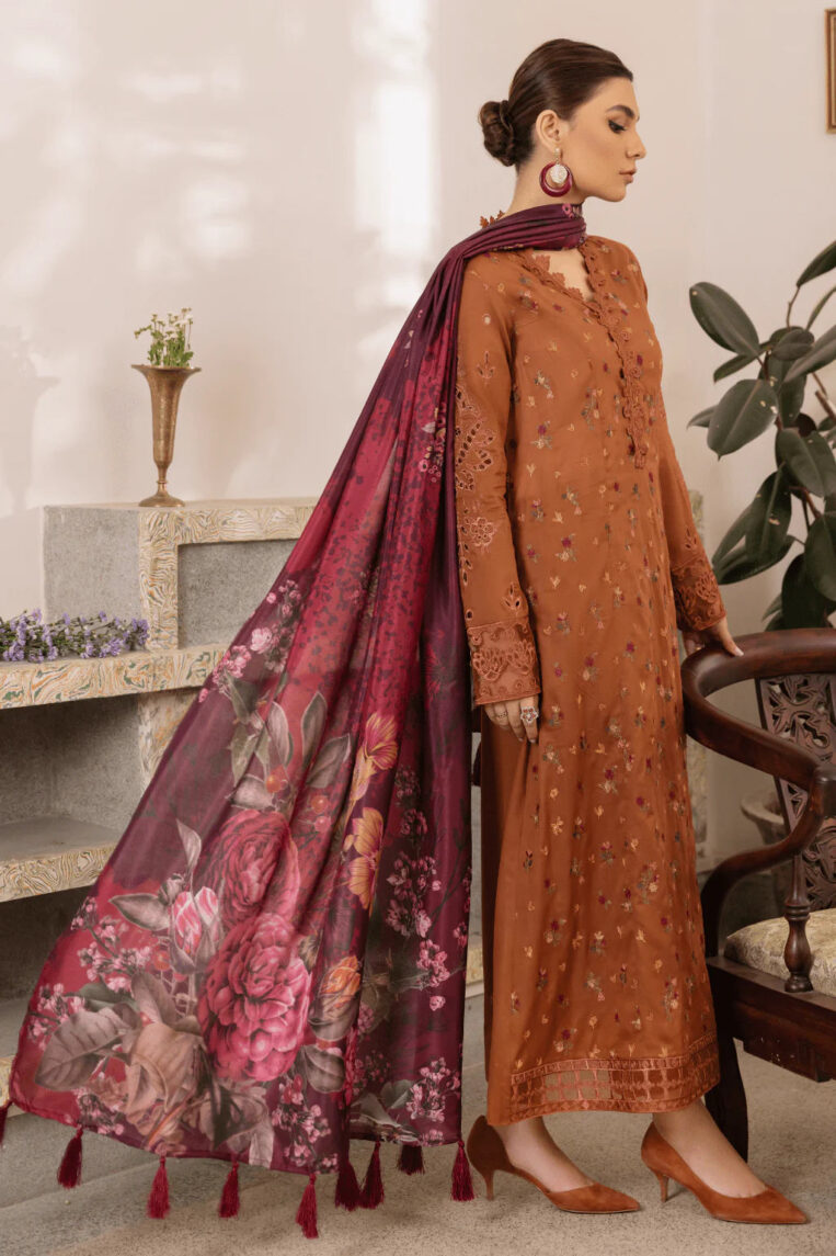 Dastaan By Iznik 3 Piece Stitched Suit - TIRAQ - Image 2