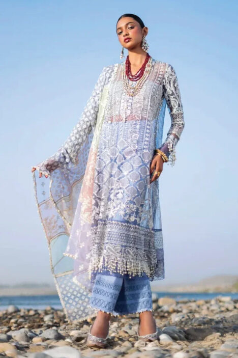 3 Piece Stitched Luxury Lawn Suit By Sana Safinaz - AN-00982