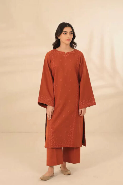 Sunset Embroidered 2 Piece Stitched Suit