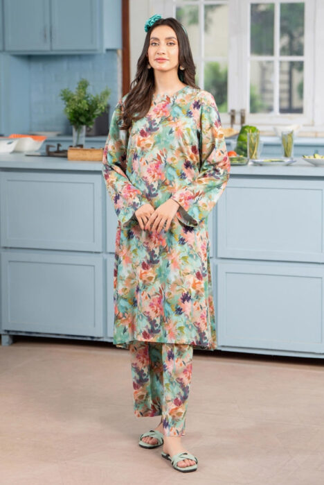 2 Piece Stitched Linen Suit From Manan By Binaas - 09
